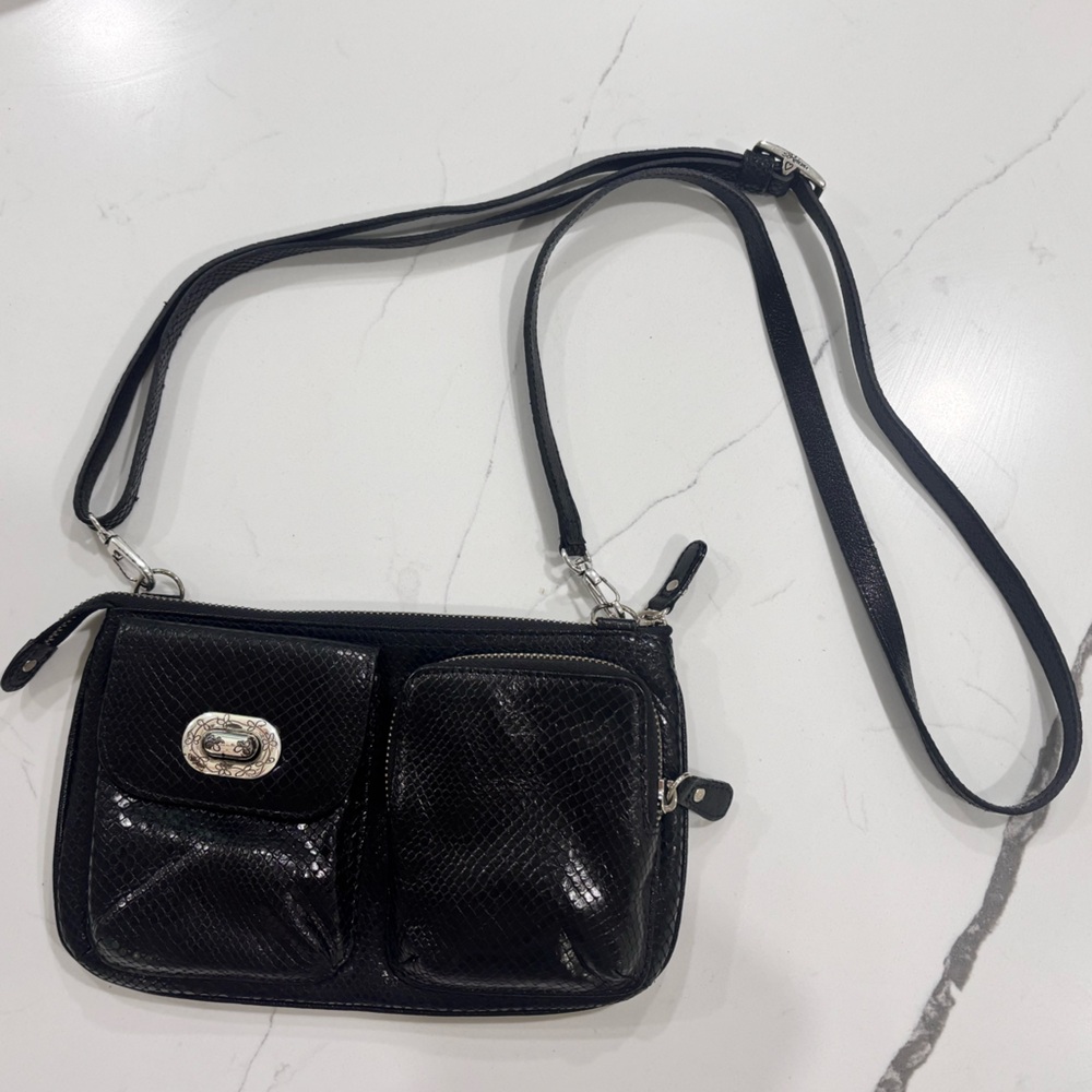 Brighton Reptile Embossed Small Leather
Crossbody